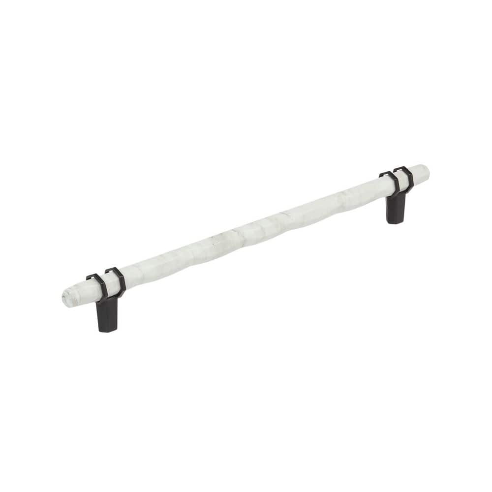 Carrione 10-1/16 in. (256mm) Center-to-Center Marble White/Black Bronze Bar Cabinet Pull price history on PriceWatchPro