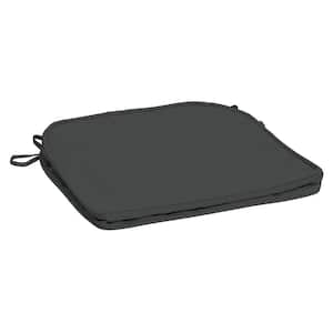 ProFoam 18 in. x 18 in. Outdoor Rounded Back Seat Cushion Cover in Slate Grey