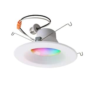6 in. RGB and CCT Tunable New Construction and Remodel Smart Wi-Fi Recessed Integrated LED Kit