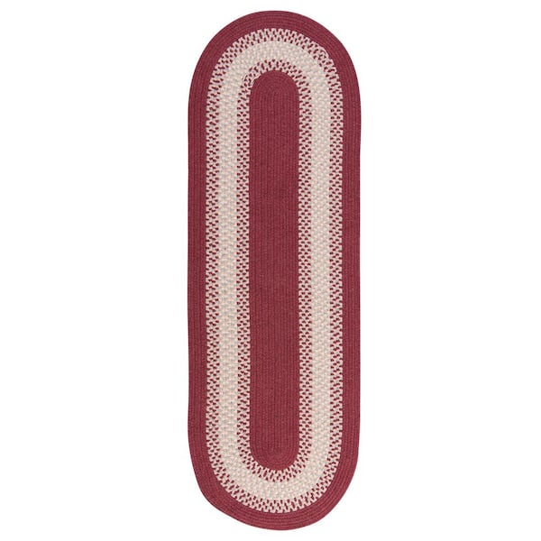 Home Decorators Collection Chancery Berry 2 ft. x 6 ft. Braided Runner Rug