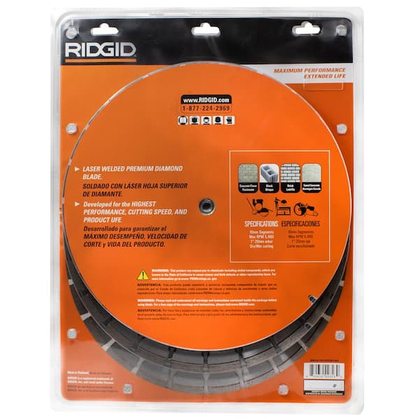 14 in. Segmented Rim Diamond Blade for General Purpose (3-Pack) 14 in. Segmented Rim Diamond Blade for General Purpose (3-Pack)