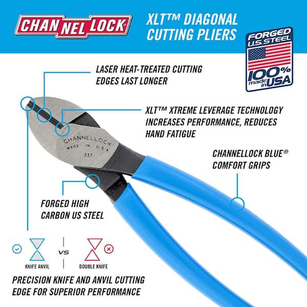 Channellock 101-7 7-Inch Straight Jaw Locking Pliers