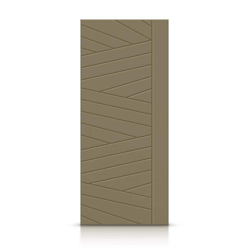 Reviews for CALHOME 36 in. x 80 in. Hollow Core Olive Green Stained