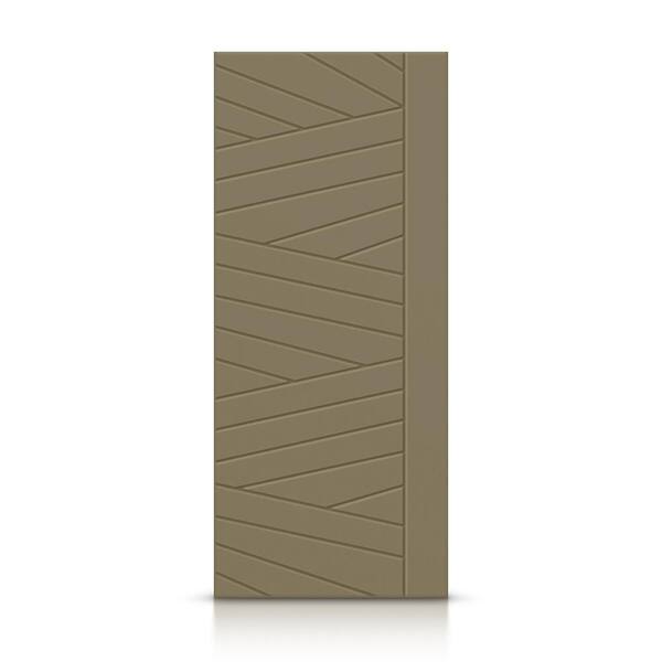 CALHOME 42 in. x 80 in. Hollow Core Olive Green Painted Composite MDF Interior Door Slab