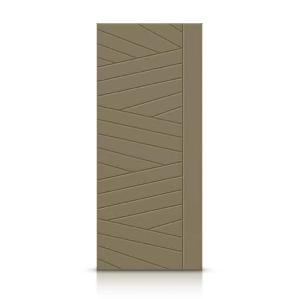 CALHOME 30 in. x 96 in. Hollow Core Olive Green Painted Composite MDF Interior Door Slab