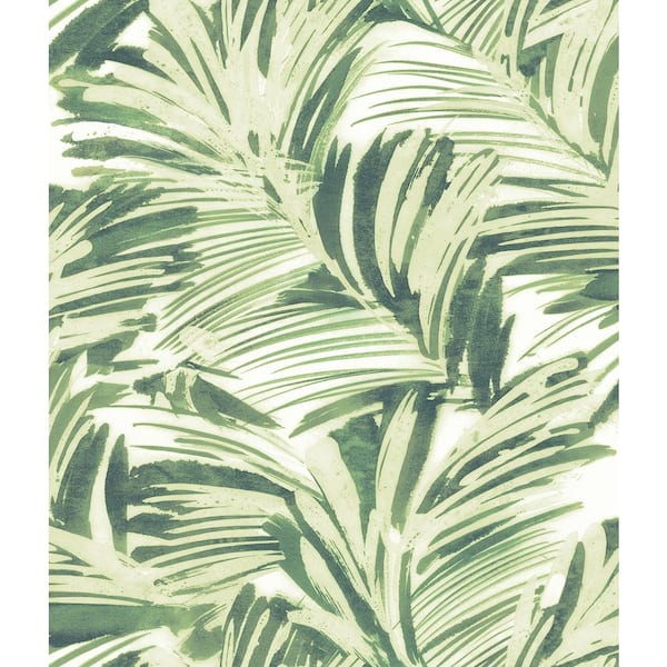 Chesapeake Chaparral Green Fronds Paper Strippable Roll (Covers 56.4 sq. ft.)
