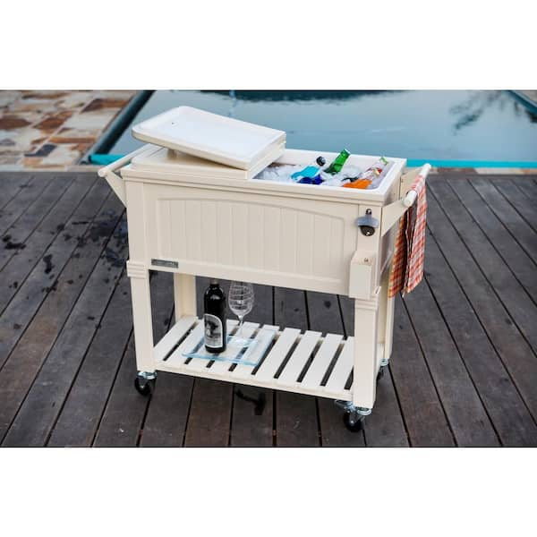 Permasteel 80 Quart Portable Cooler in Galvanized Steel