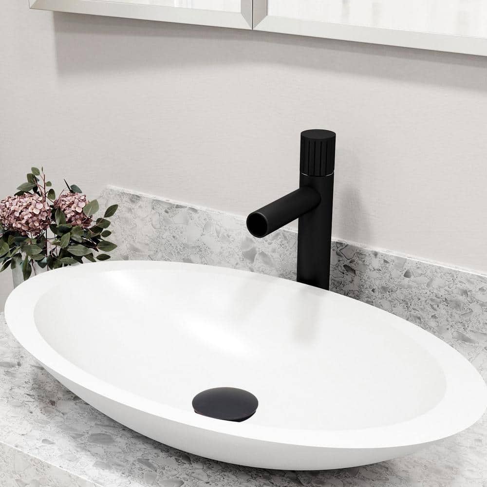 Oil Rubbed Bronze Pop-Up Bathroom Sink Drain with Overflow