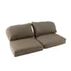 Royal Garden Lake Adela Outdoor Loveseat Cushion in Tan FRA62036L-TAN ...