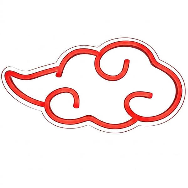1-Pack Anime Series Cloud Shape Acrylic Neon LED Wall Sign USB Powered Dimmable Night Light for Bedroom Party