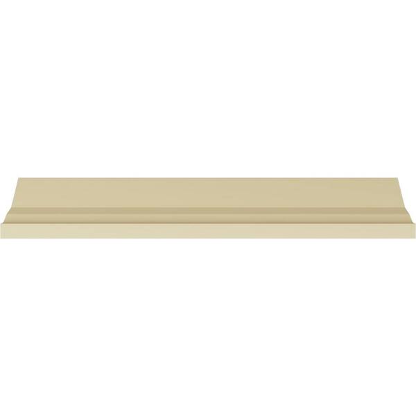 Ekena Millwork 2-5/8 in. x 2-3/4 in. x 94-1/2 in. Polyurethane Ashur Crown Moulding