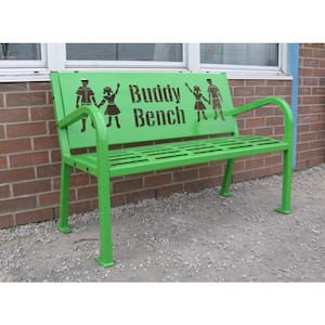 4 ft. Green Buddy Bench