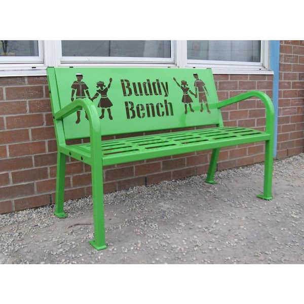 4 ft. Green Buddy Bench