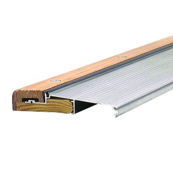 Adjustable 5-5/8 in. x 80 in. Aluminum and Hardwood Sills - Inswing Threshold