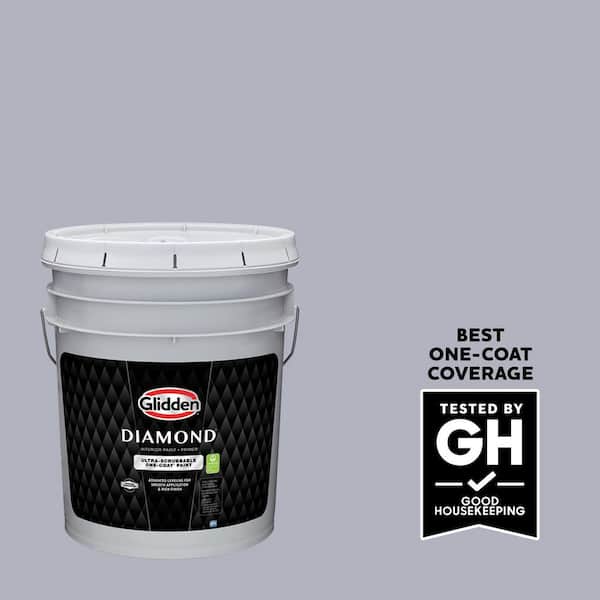 Glidden Diamond 5 gal. PPG1043-4 Glistening Gray Satin Interior Paint