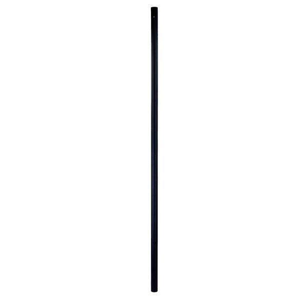 Acclaim Lighting Commercial Grade Direct-Burial Post Collection Black 10 ft. Fluted Extruded Aluminum Lamp Post with Photo Sensor