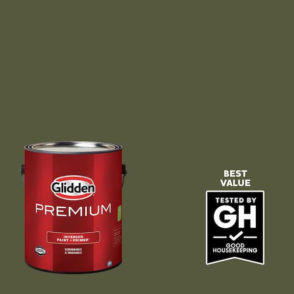 Glidden Premium 1 gal. PPG1125-7 Pinetop Satin Interior Paint