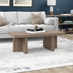 Dimitra 44 in. Antiqued Gray Oak Rectangle MDF Top Coffee Table