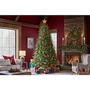 9 ft. Pre-Lit LED Willowbrook Grand Fir Artificial Christmas Tree