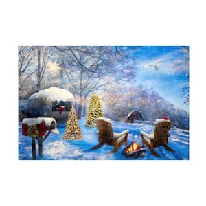 Unframed Home - 'Swirling Christmas Snow' Photography Wall Art 22 in. x 32 in.