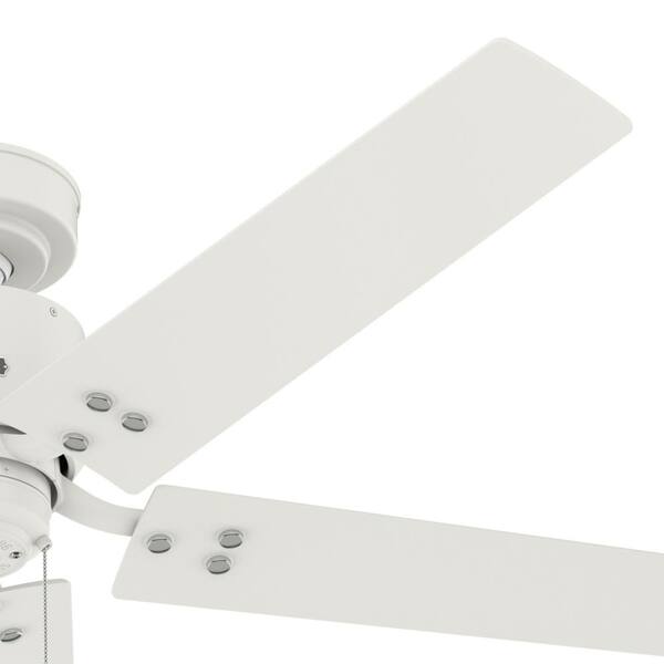 Hunter - Windbound 52 in. Indoor/Outdoor Fresh White Ceiling Fan For Patios or Bedrooms