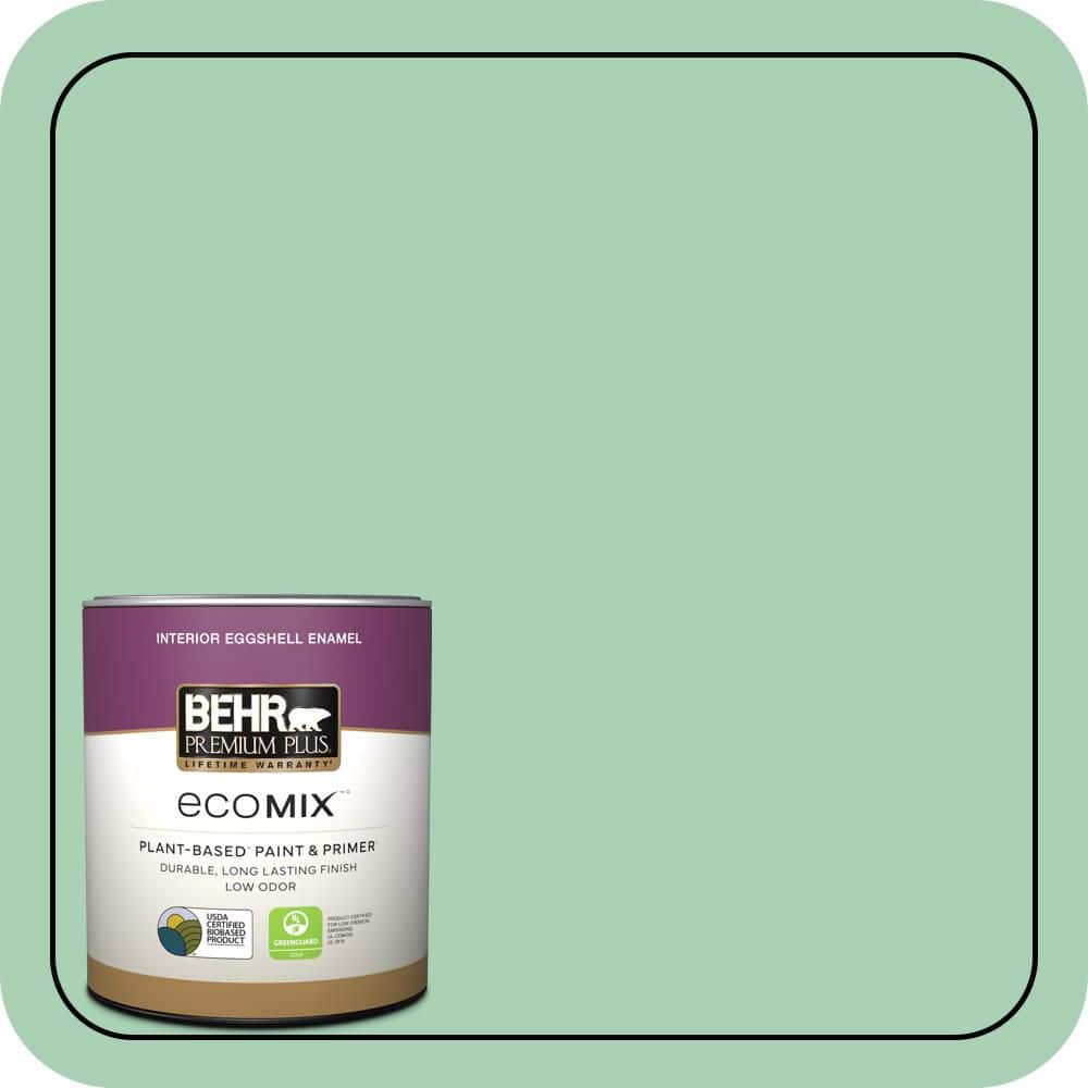 1 qt. #460D-4 Aloe Essence Eggshell Enamel EcoMix Plant-Based Interior Paint & Primer price history on PriceWatchPro