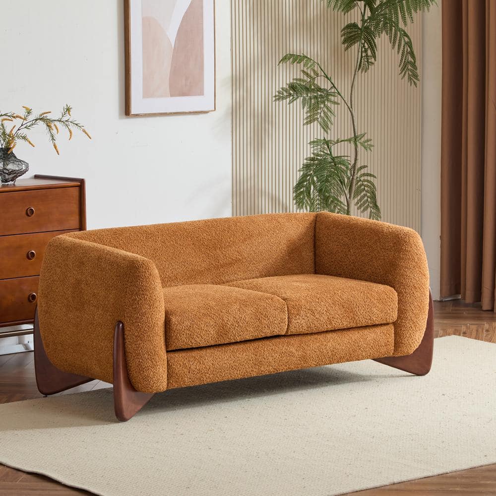 CHRISTOPHER KNIGHT HOME Nisant 62.5 in. Modern 2-Seat Boucle