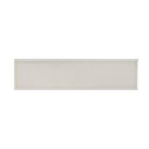 Take Home Tile Sample - Weather Grey 3 in. x 6 in. Glossy Ceramic