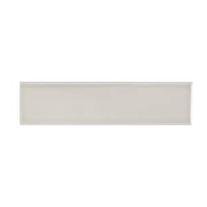 Weather Grey 3 in. x 12 in. Glossy Ceramic Wall Tile (16.5 sq. ft./Case)