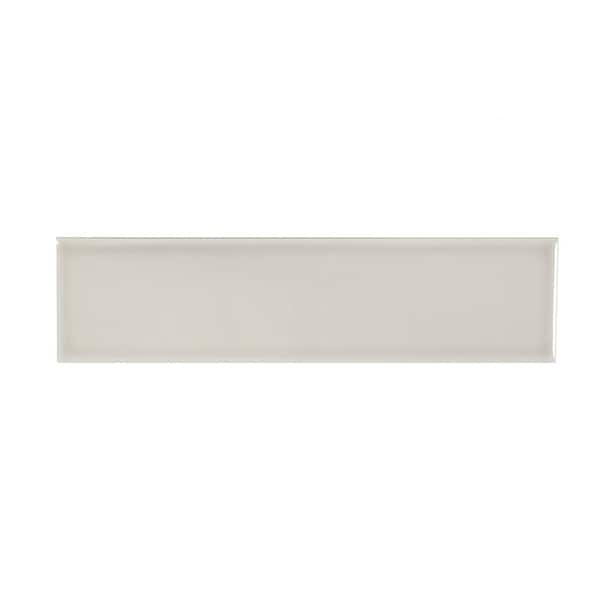 Jeffrey Court Weather Grey 3 in. x 12 in. Glossy Ceramic Wall Tile (16.5 sq. ft./Case)