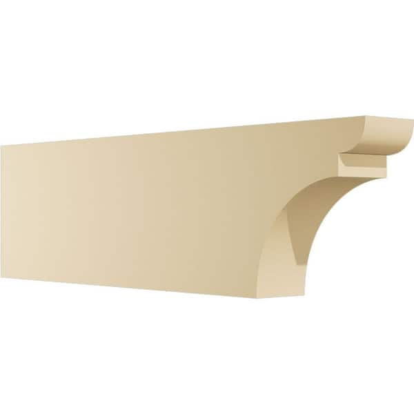Ekena Millwork Standard Yorktown 4 in. W x 10 in. H x 36 in. D Signature Urethane Rafter Tail Outlooker