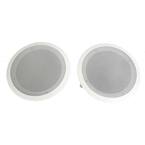 Pyle 8" 500W 2-Way In-Wall/Ceiling Home Stereo Speakers - 12 Pack For Whole-House Audio