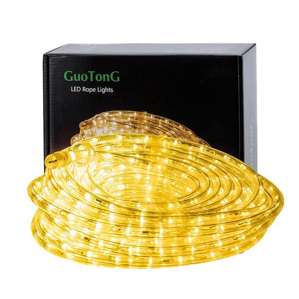 50ft. Indoor/Outdoor Warm White Plug-in integrated LED Rope Light 1-Pack