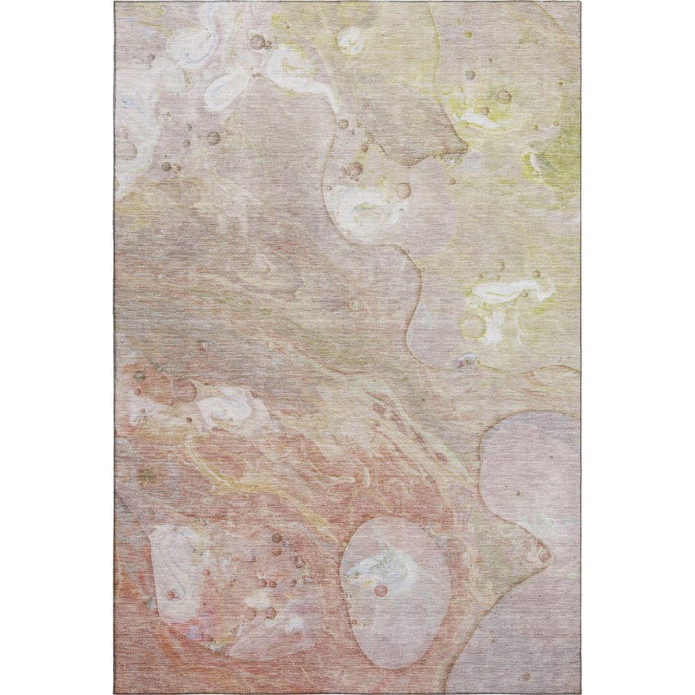 Sm Homes Rug Addison Rugs Mayfield Premium Machine Washable Abstract AMF1941 Salmon ...