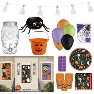 277-Pieces Family Friendly Halloween Party Kit