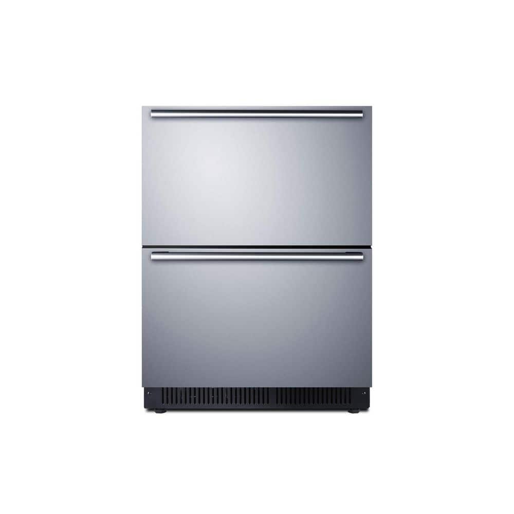 Shallow Depth 3.4 cu. ft. Under Counter Double Drawer Built-In and Standard Refrigerator in Stainless Steel price history on PriceWatchPro