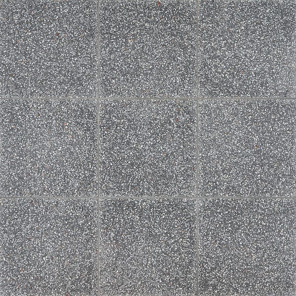 Ivy Hill Tile Raleigh Ash Square 16.14 in. x 16.14 in. Polished Terrazzo Floor and Wall Tile (3.61 sq. ft. / Case)