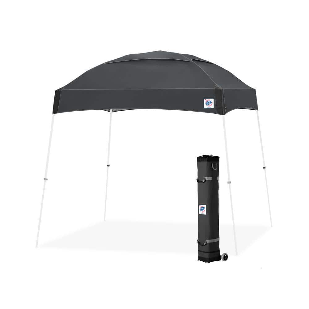 E-Z UP Dome Series 10 ft. x 10 ft. Steel Gray Instant Canopy Pop