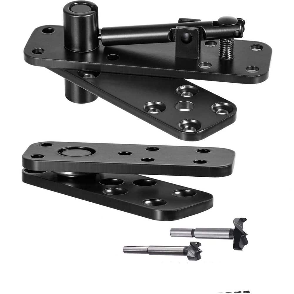 Black 570 lb. Load-Bearing Thickened Solid Stainless Steel 360° Swinging Pivot Hinge for Secret Doors, Bookcase, Murphy price history on PriceWatchPro