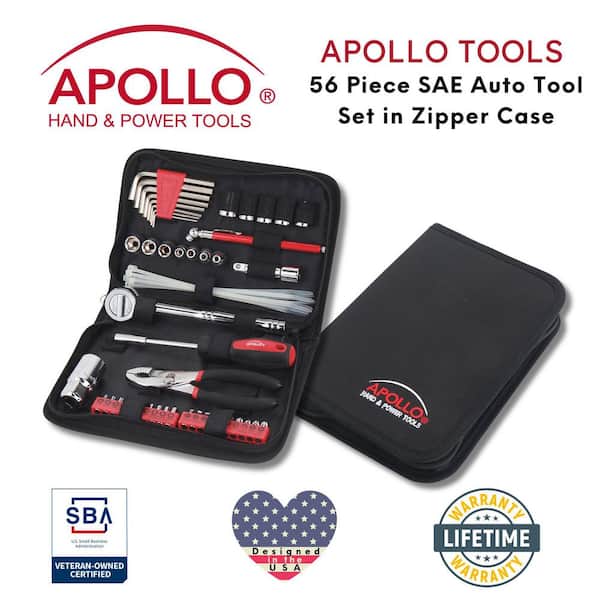 Apollo Auto Tool Set in Zipper Case (56-Piece) DT9774 - The Home Depot