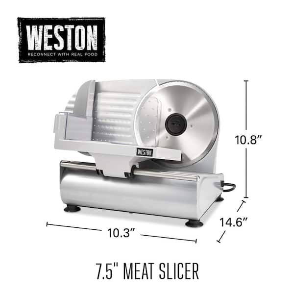 Weston 9 Electric Food Slicer Stainless Steel 61-0901-W - Best Buy