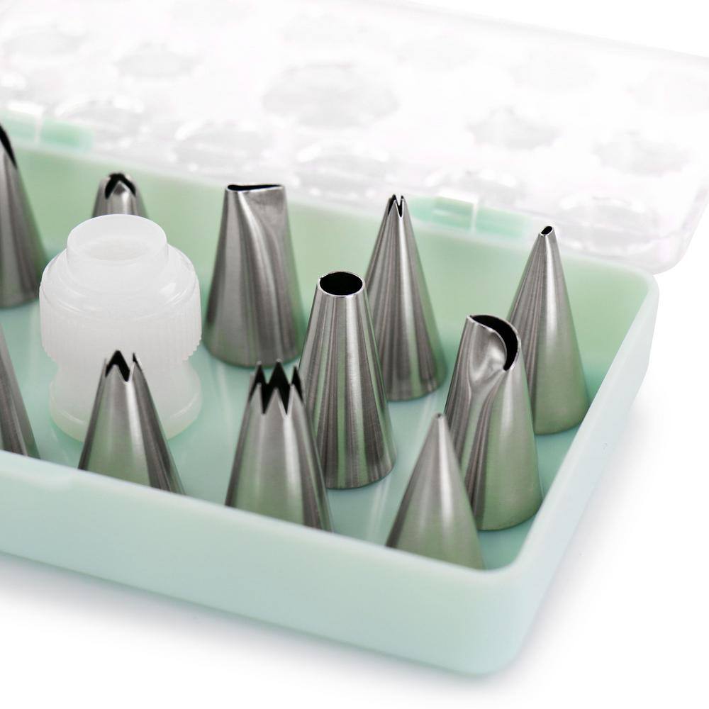 Stainless Steel Cake Decorating Nozzles 16-Piece Set
