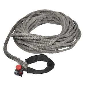 7/16 in. x 75 ft. 7400 lbs. WLL Synthetic Winch Rope Line with Integrated Shackle