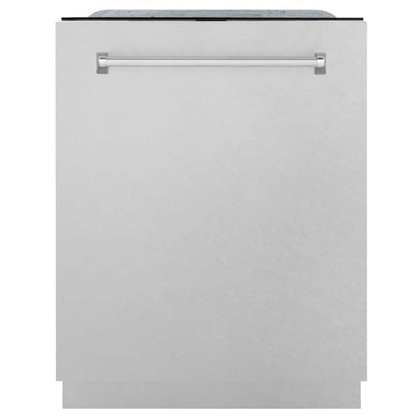 ZLINE Kitchen and Bath Monument Series 24 in. Top Control 6-Cycle Tall Tub Dishwasher with 3rd Rack in Fingerprint Resistant Stainless Steel