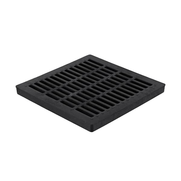 NDS 24 in. Square Drainage Catch Basin Grate in Black