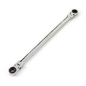 9 mm x 11 mm Extra Long Flex-Head Ratcheting Box End Wrench
