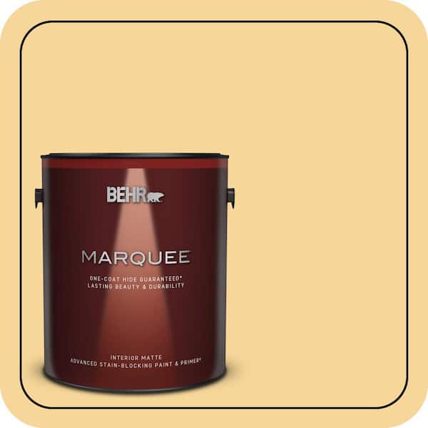 BEHR MARQUEE 1 gal. #350C-3 Applesauce Matte Interior Paint & Primer