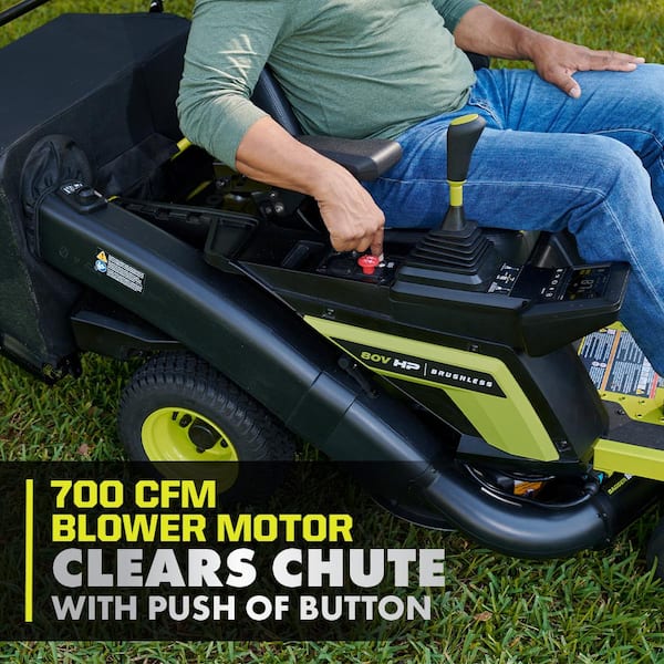 RYOBI Bagger with Boost for RYOBI 80V HP 42 in. Zero Turn Riding Lawn Mower  ACRM026 - The Home Depot