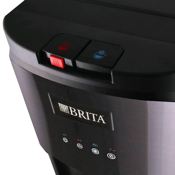 Brita TCL-BR-1 Bottom-Loading Water Cooler, Built-In Filter, Black-Stainless-Steel Never Buy Plastic Bottled Water Again, ENERGY STAR - 2
