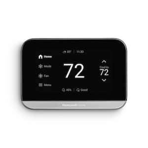 X7S Smart Thermostat with Advanced Occupancy Sensing, Humidity Monitoring, and Customizable Touchscreen Display, Black